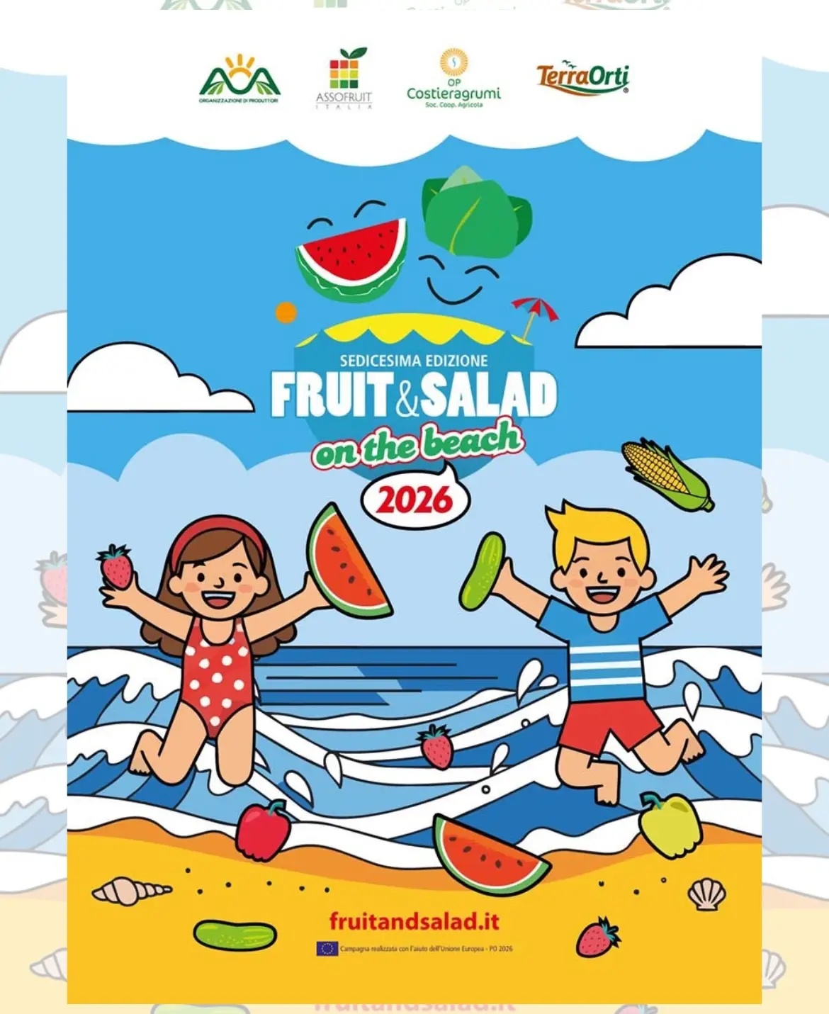 Il Lido San Basilio ospita Fruit & Salad On The Beach 2026: una giornata di colori, giochi e benessere